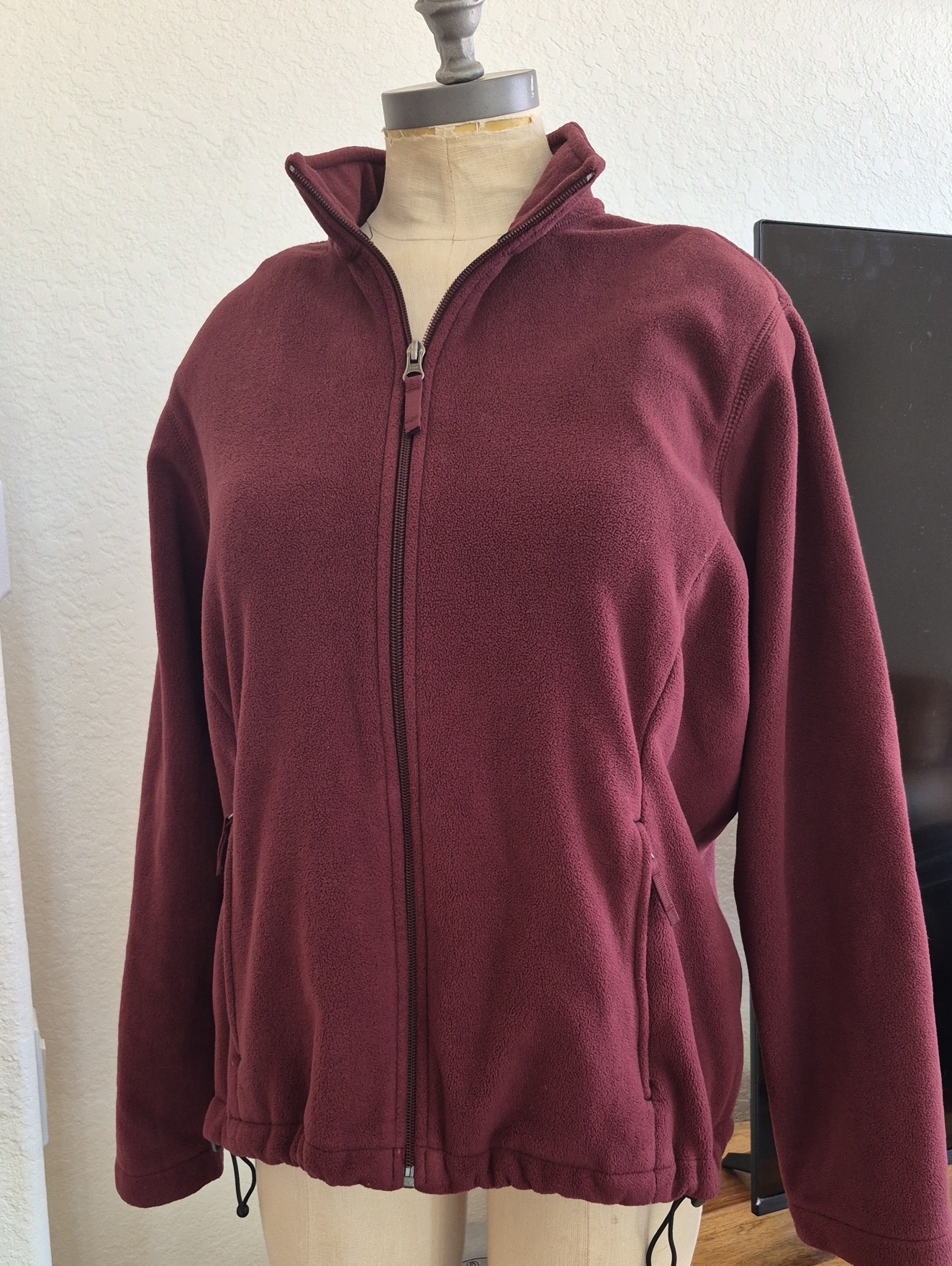 Land's End Fleece Zip Up Jacket Sz Large